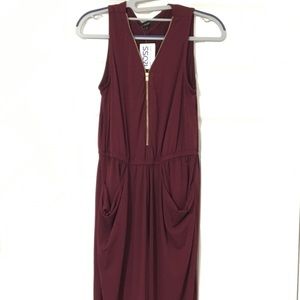 Maroon jumpsuit